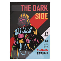 McNeill Schulheft DIN A4 mit Darth-Vader-Motiv, Lineatur 27, tintenfestes FSC®-Papier und glänzendem Umschlag – ideal für den Schulalltag